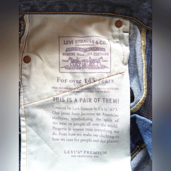 Rare, Levi's 505 Made in USA Jeans with Tokyo Flagship Embroidery, 30" x 32" - Picture 13 of 13